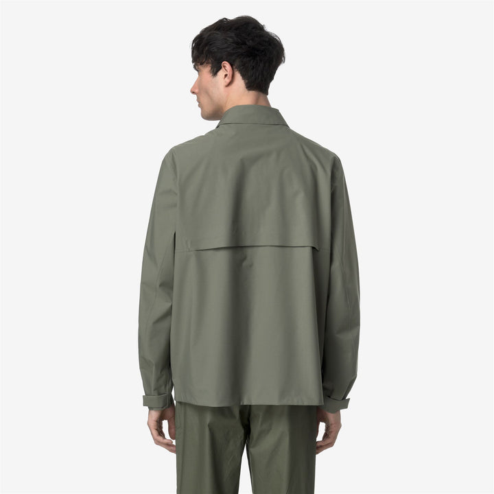BROEN STRETCH 2L - Jackets - Short - MAN - GREEN LICHEN