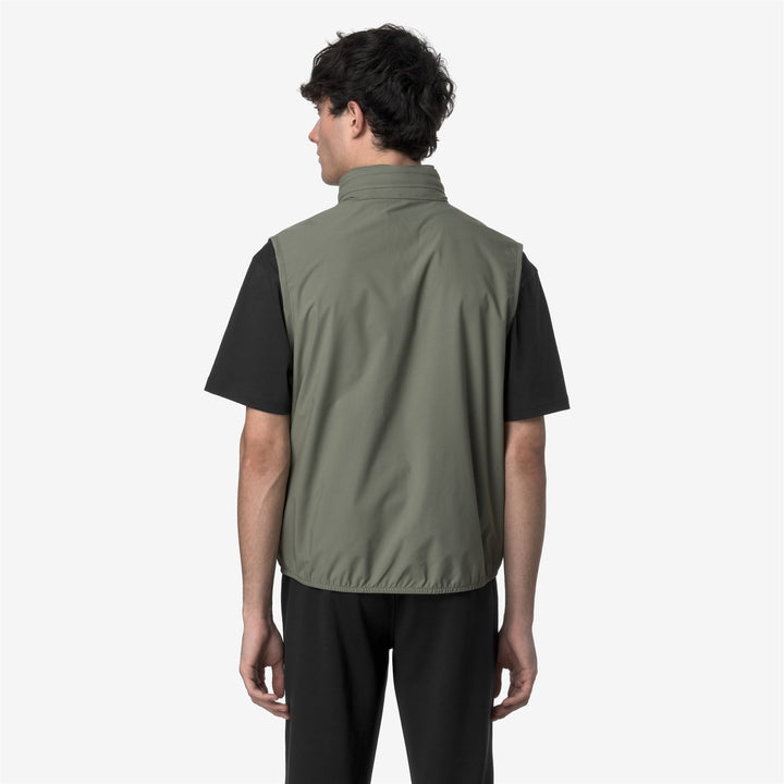 VALEN STRETCH DOT - Jackets - Vest - MAN - GREEN LICHEN