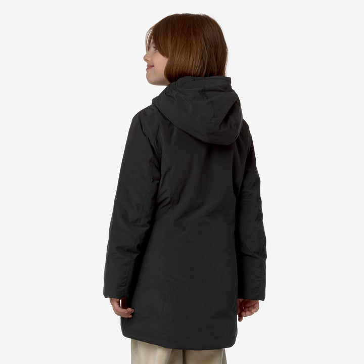 P. DENISE SOFT TOUCH MARMOTTA - Jackets - Mid - GIRL - BLACK P-BLUE A
