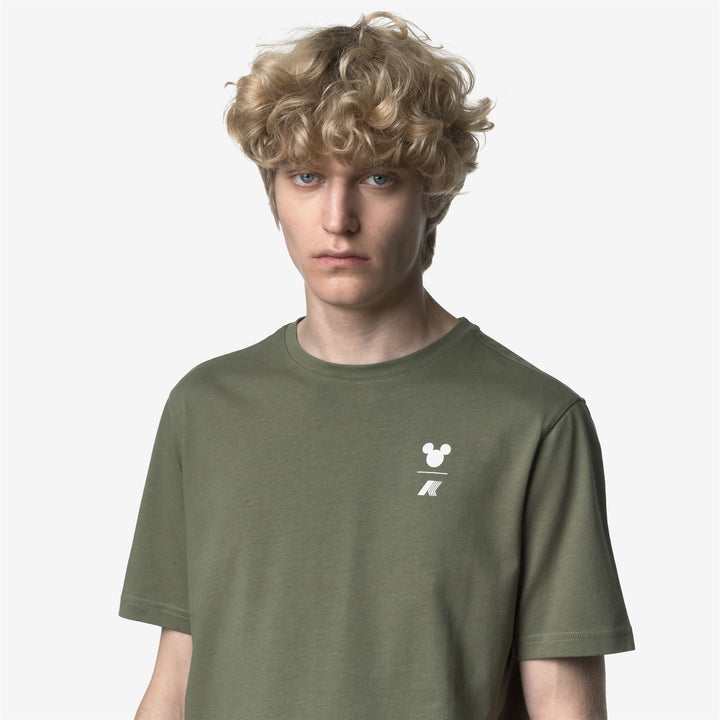 ODOM JERSEY MICKEY - T-ShirtsTop - T-Shirt - MAN - Green Lichen-White