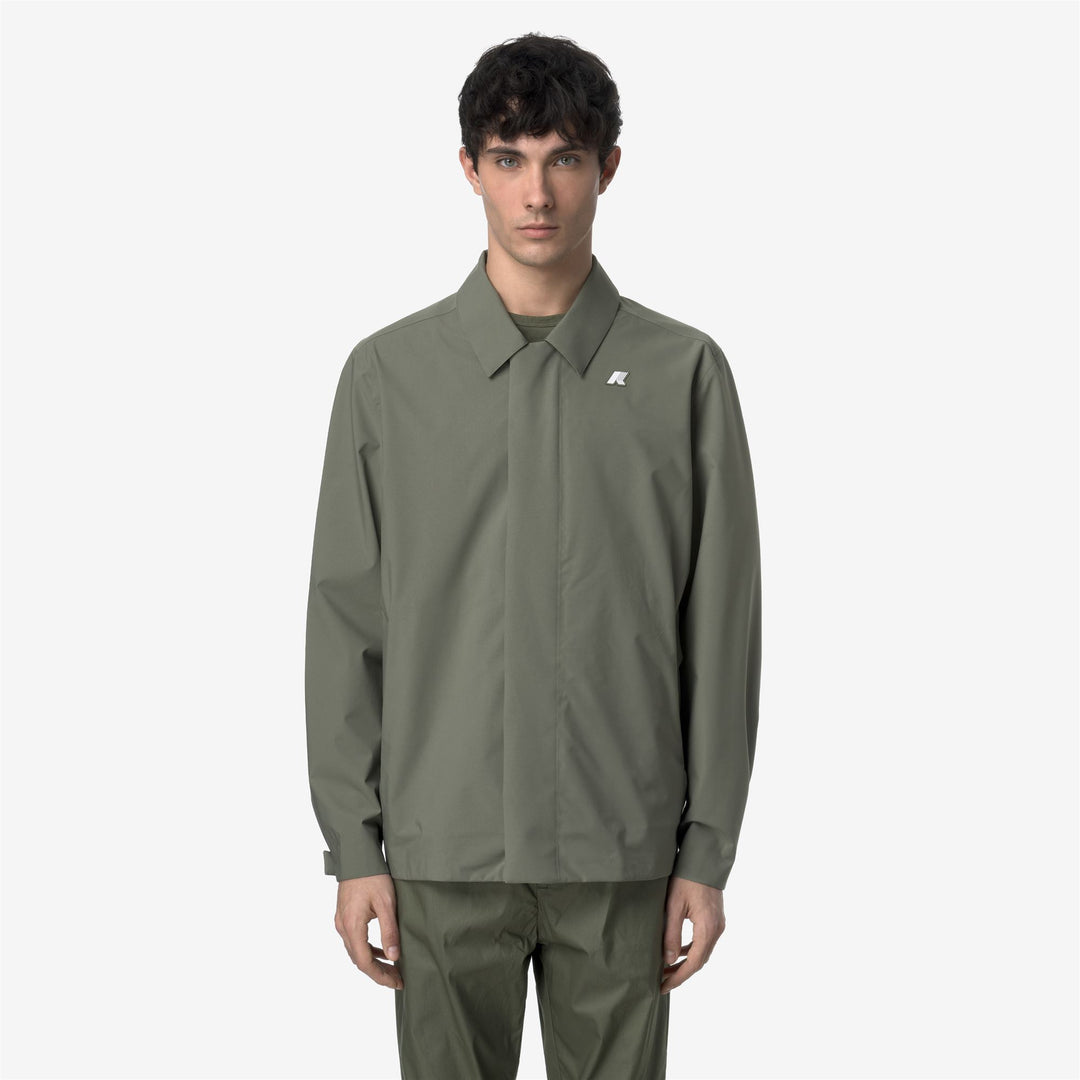 BROEN STRETCH 2L - Jackets - Short - MAN - GREEN LICHEN