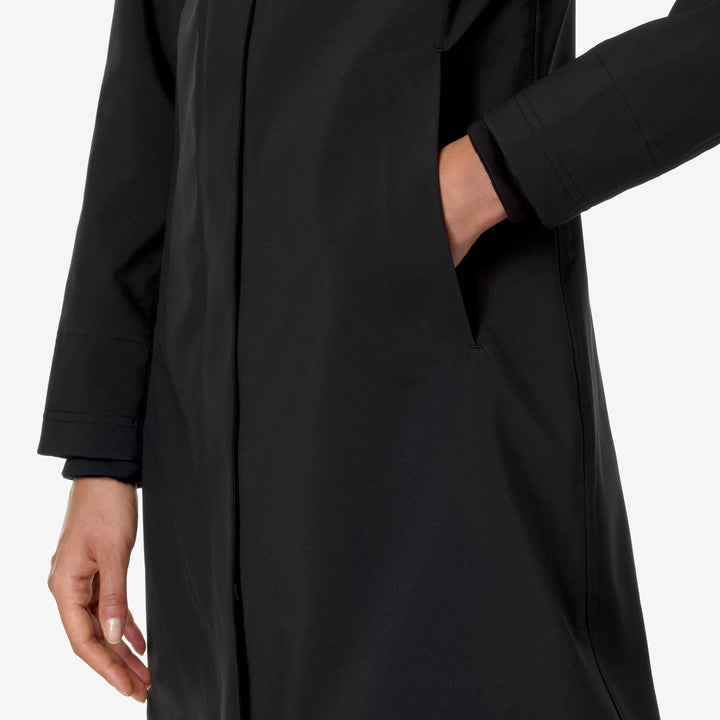 STEPHY BONDED - Jackets - 3/4 LENGTH - WOMAN - Black-Blue Depth