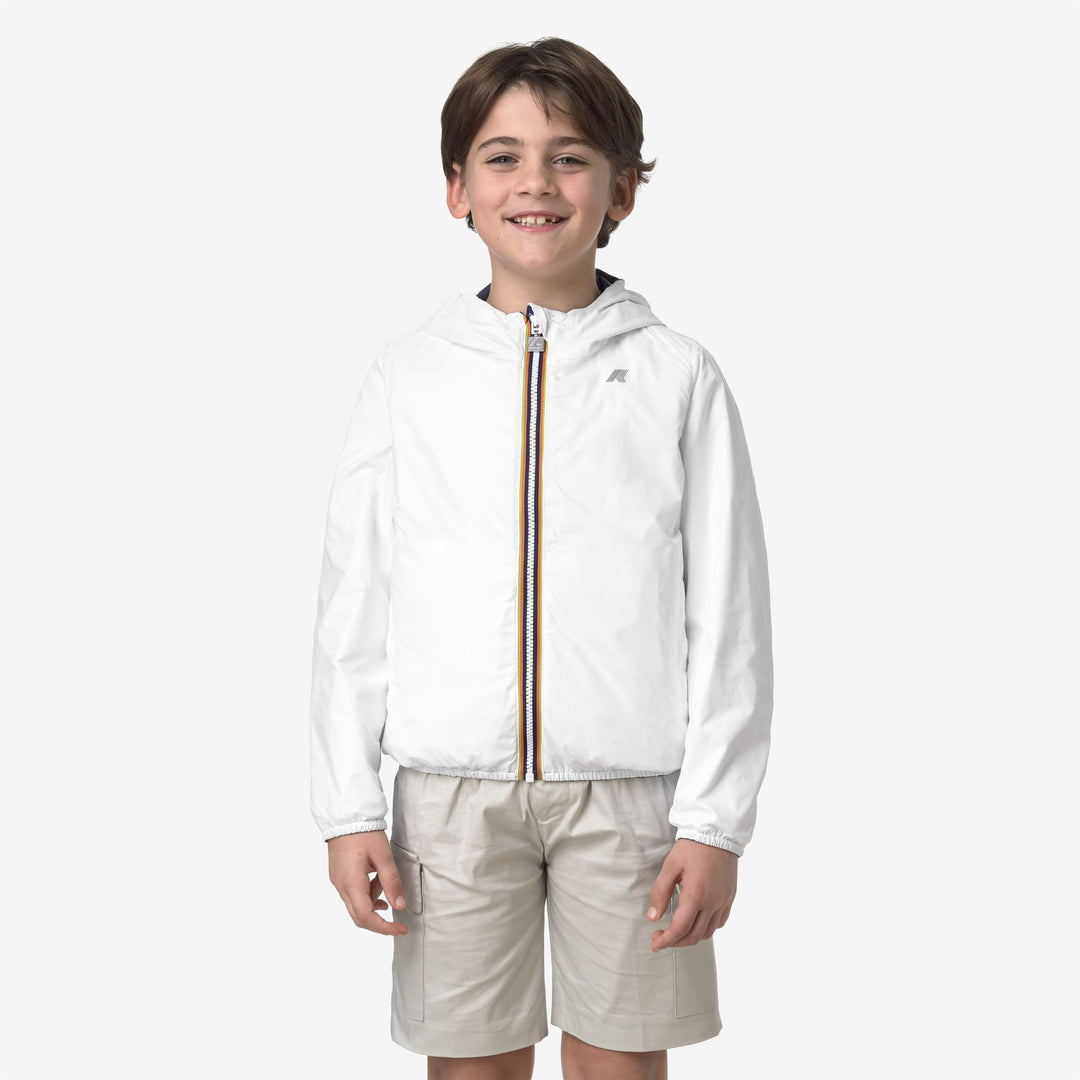 P. JAKE PLUS.2 REVERSIBLE - Jackets - Short - BOY - BLUE DEEP COBALT-WHITE