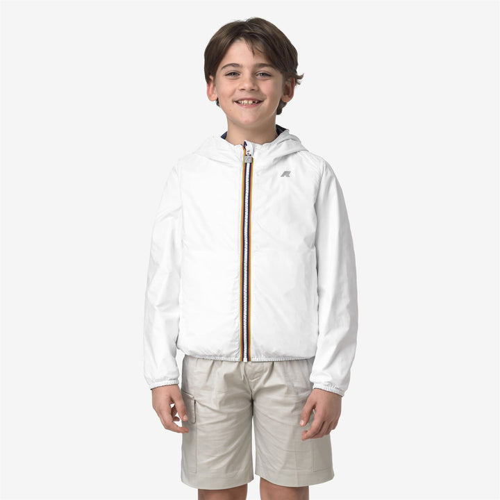 P. JAKE PLUS.2 REVERSIBLE - Jackets - Short - BOY - BLUE DEEP COBALT-WHITE
