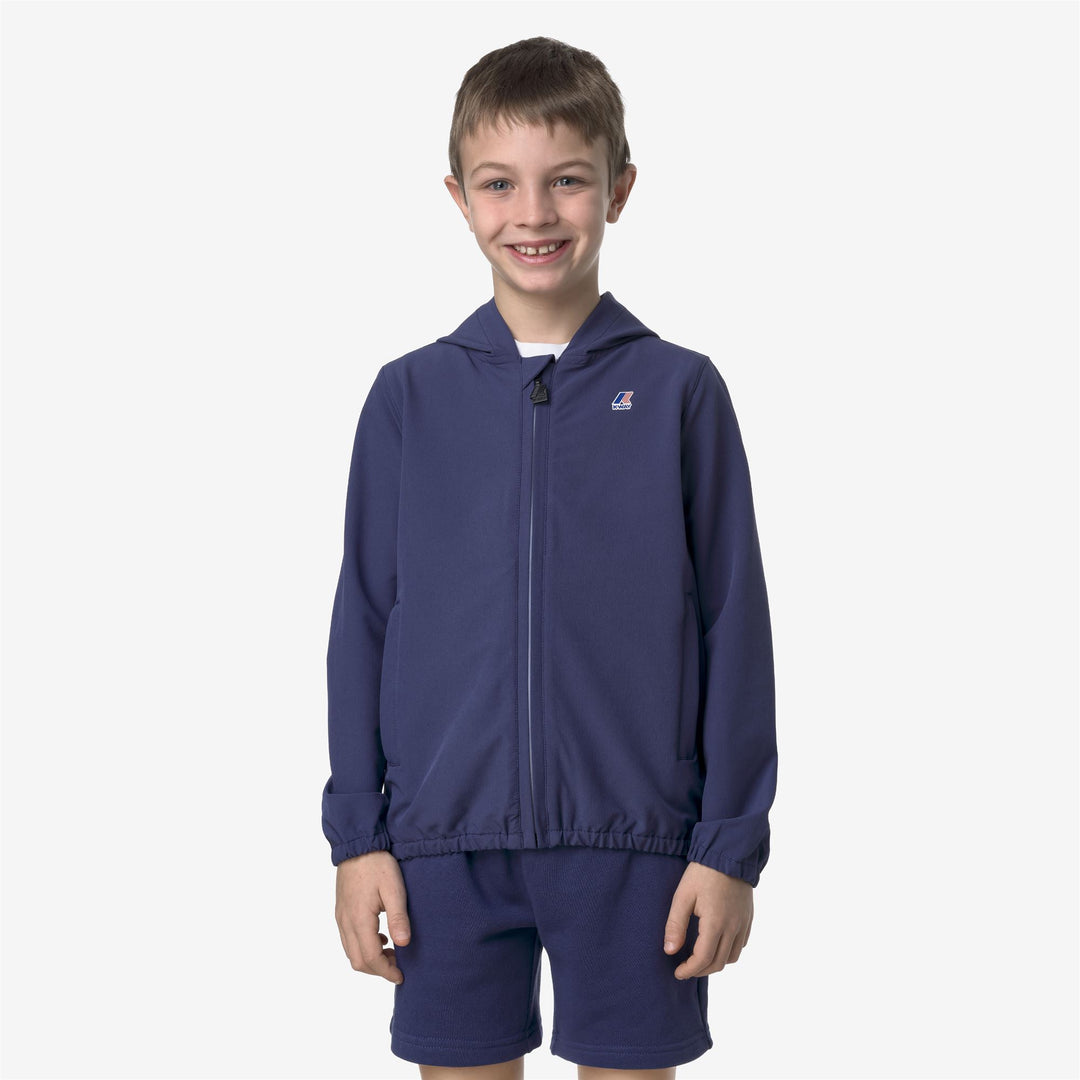 P. LE VRAI GARETH - Fleece - Jacket - KID UNISEX - BLUE DEEP COBALT
