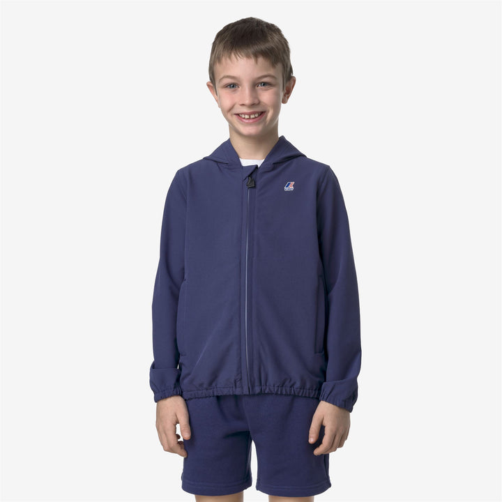 P. LE VRAI GARETH - Fleece - Jacket - KID UNISEX - BLUE DEEP COBALT