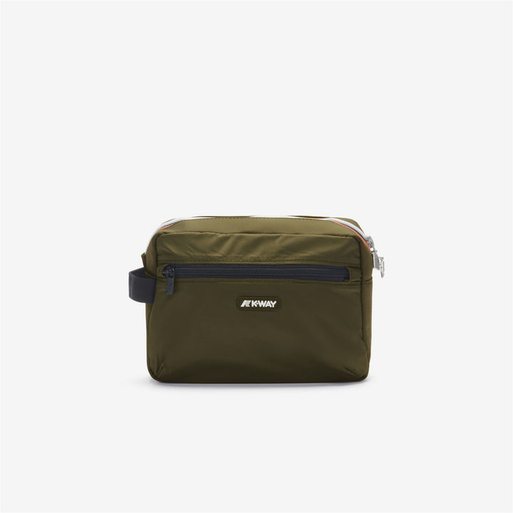 DEMU - Small Accessories - BEAUTY CASE - UNISEX - GREEN BLACKISH
