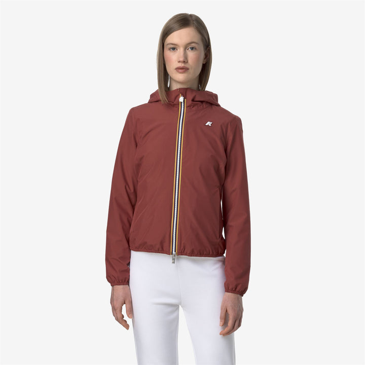 LILY STRETCH POLY JERSEY - Jackets - Short - WOMAN - RED BROWNISH