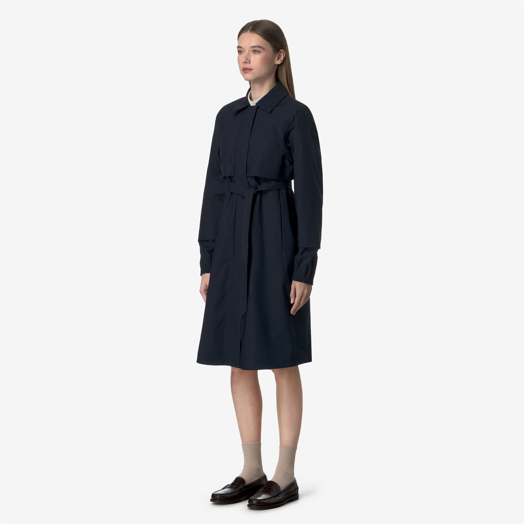 JESY 3L POPLIN - Jackets - Long - WOMAN - BLUE DEPTH-BEIGE LT