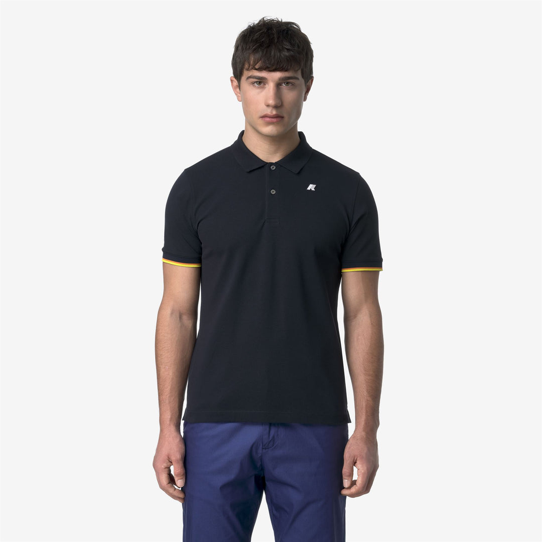 VINCENT PIQUE - Polo Shirts - Polo - MAN - BLUE DEPTH