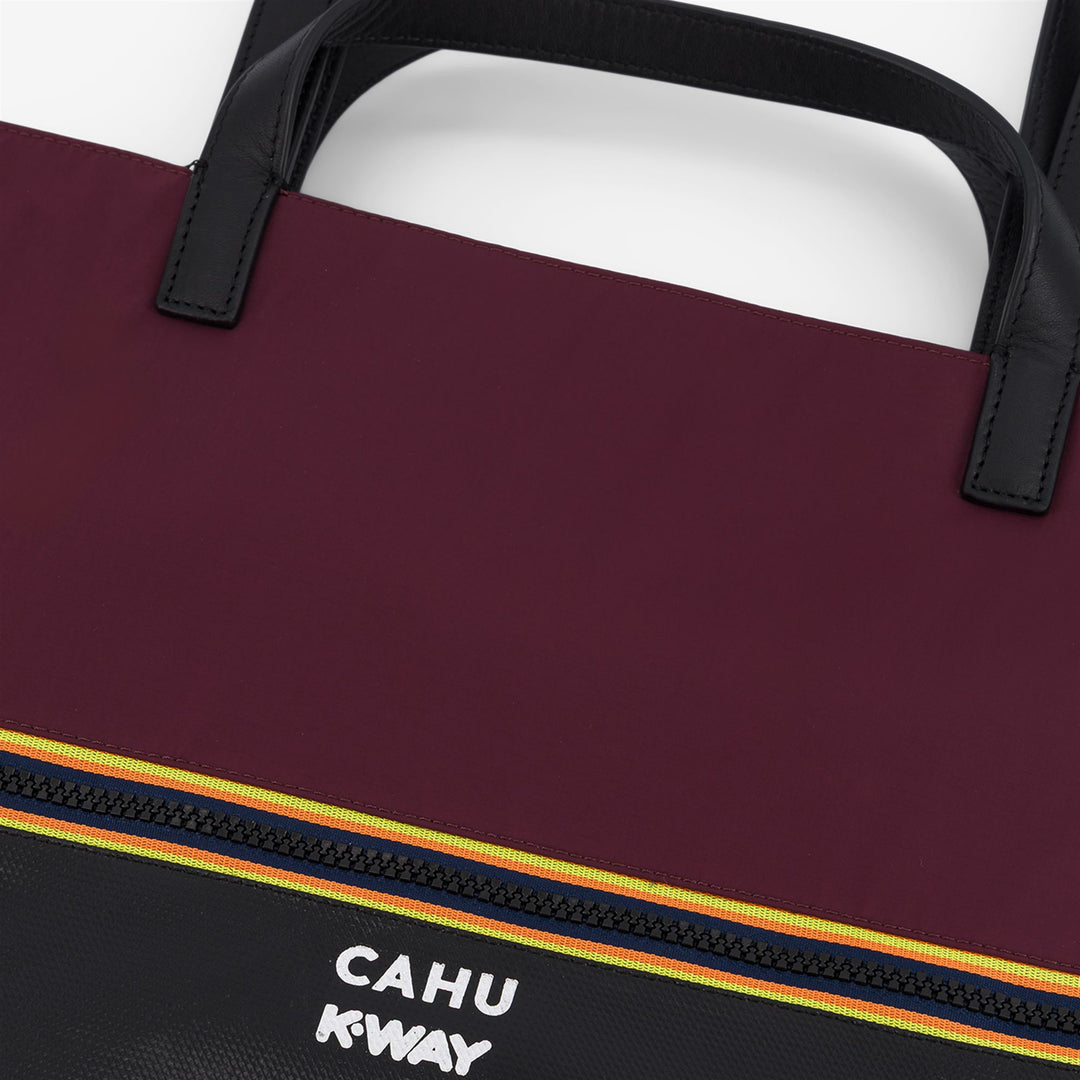 PRATIQUE MEDIUM - Bags - TOTE BAG - UNISEX - Black-Red Dk Amaranto