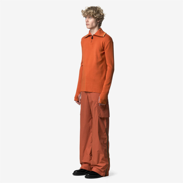 POLOM - Knitwear - Jumper - MAN - Orange Rusting