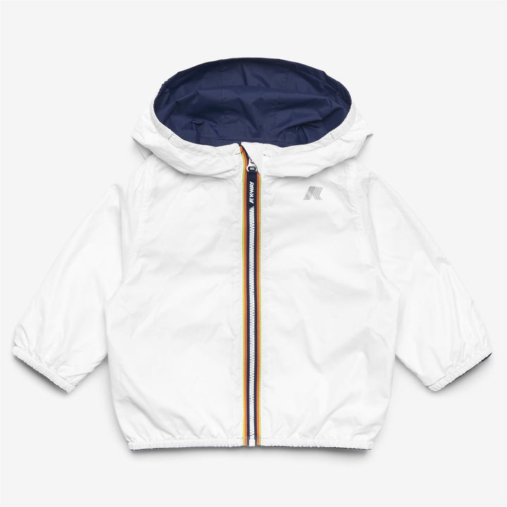 E. JAKE PLUS.2 REVERSIBLE - Jackets - Short - KID UNISEX - BLUE DEEP COBALT-WHITE