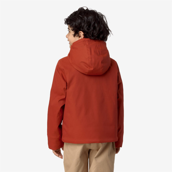 P. JACKO TWILL MARMOTTA - Jackets - Short - BOY - RED P-GREY B