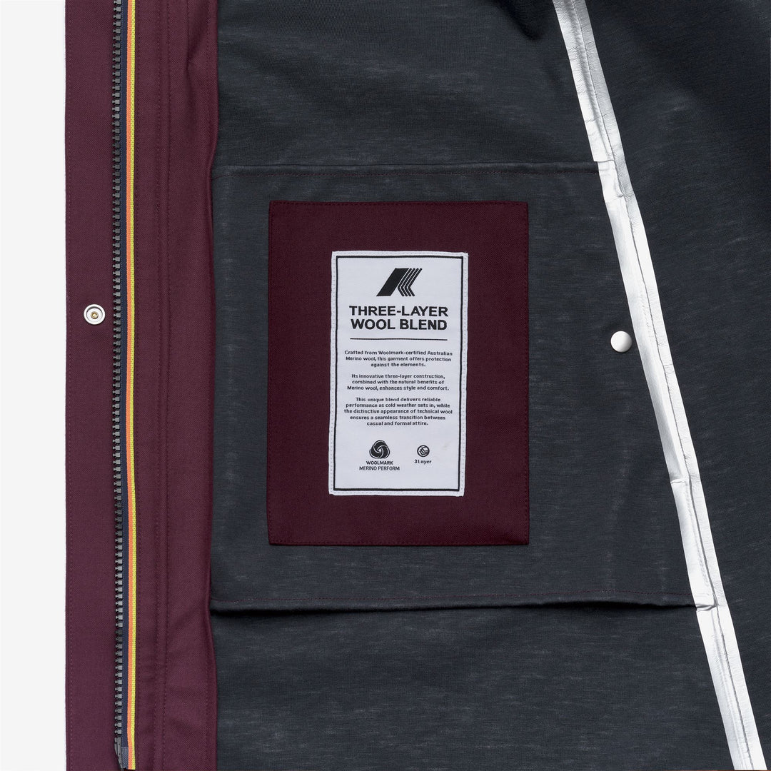 BLESS TECH WOOL 3L - Jackets - Long - WOMAN - Red Dk Amaranto