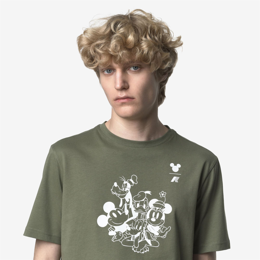 ODOM JERSEY MICKEY AND MINNIE - T-ShirtsTop - T-Shirt - MAN - Green Lichen-White