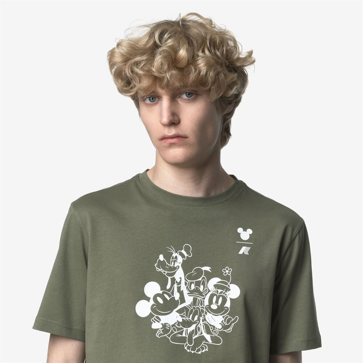 ODOM JERSEY MICKEY AND MINNIE - T-ShirtsTop - T-Shirt - MAN - Green Lichen-White