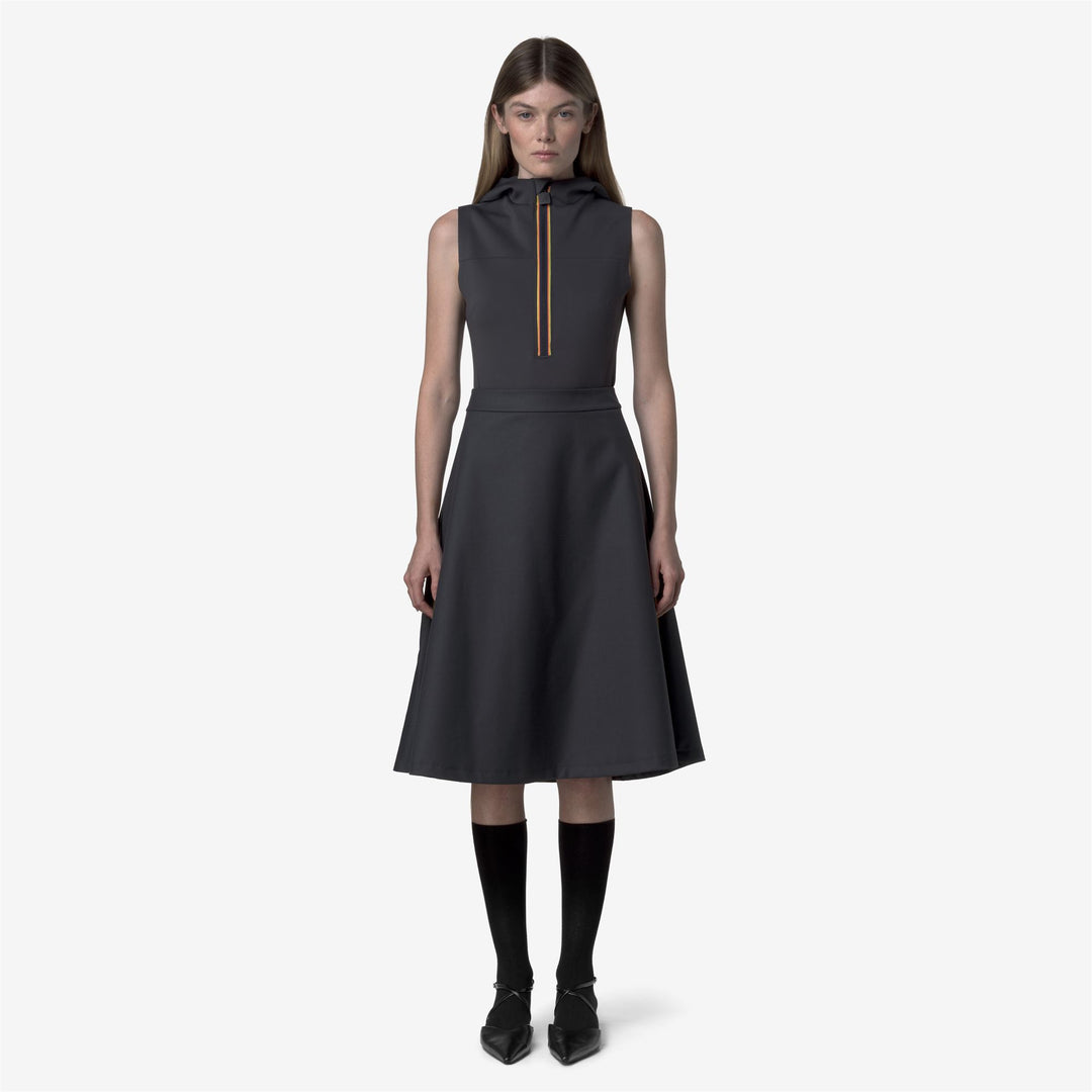 SHERRY WOOL-SHINY TWILL - Skirts - Longuette - WOMAN - Blue Night