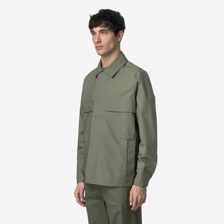 ORION 3L POPLIN - Jackets - Short - MAN - GREEN LICHEN-BEIGE LT