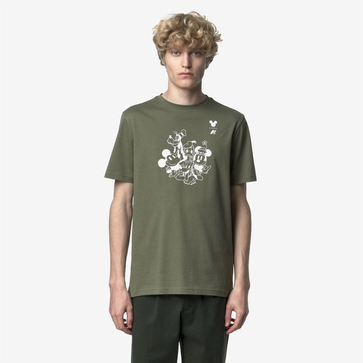 ODOM JERSEY MICKEY AND MINNIE - T-ShirtsTop - T-Shirt - MAN - Green Lichen-White