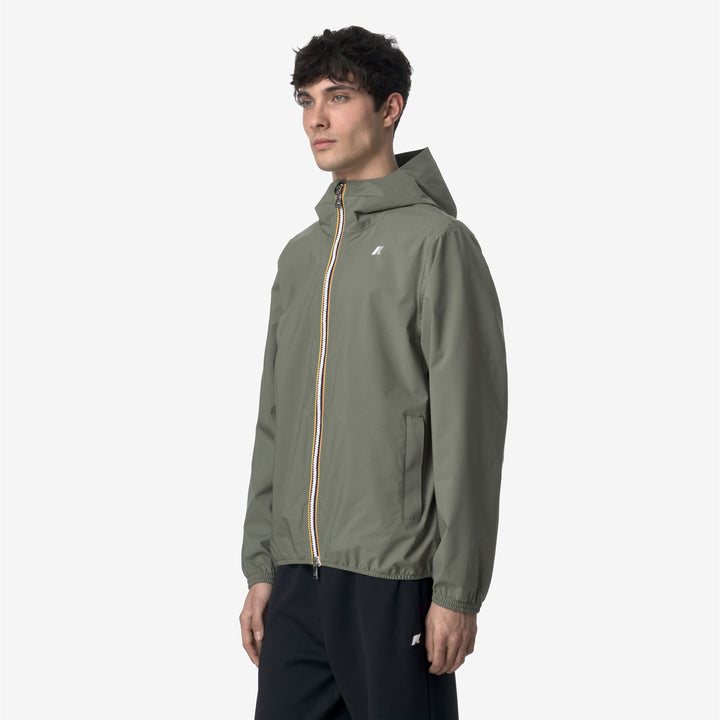 JACK STRETCH DOT - Jackets - Short - MAN - GREEN LICHEN