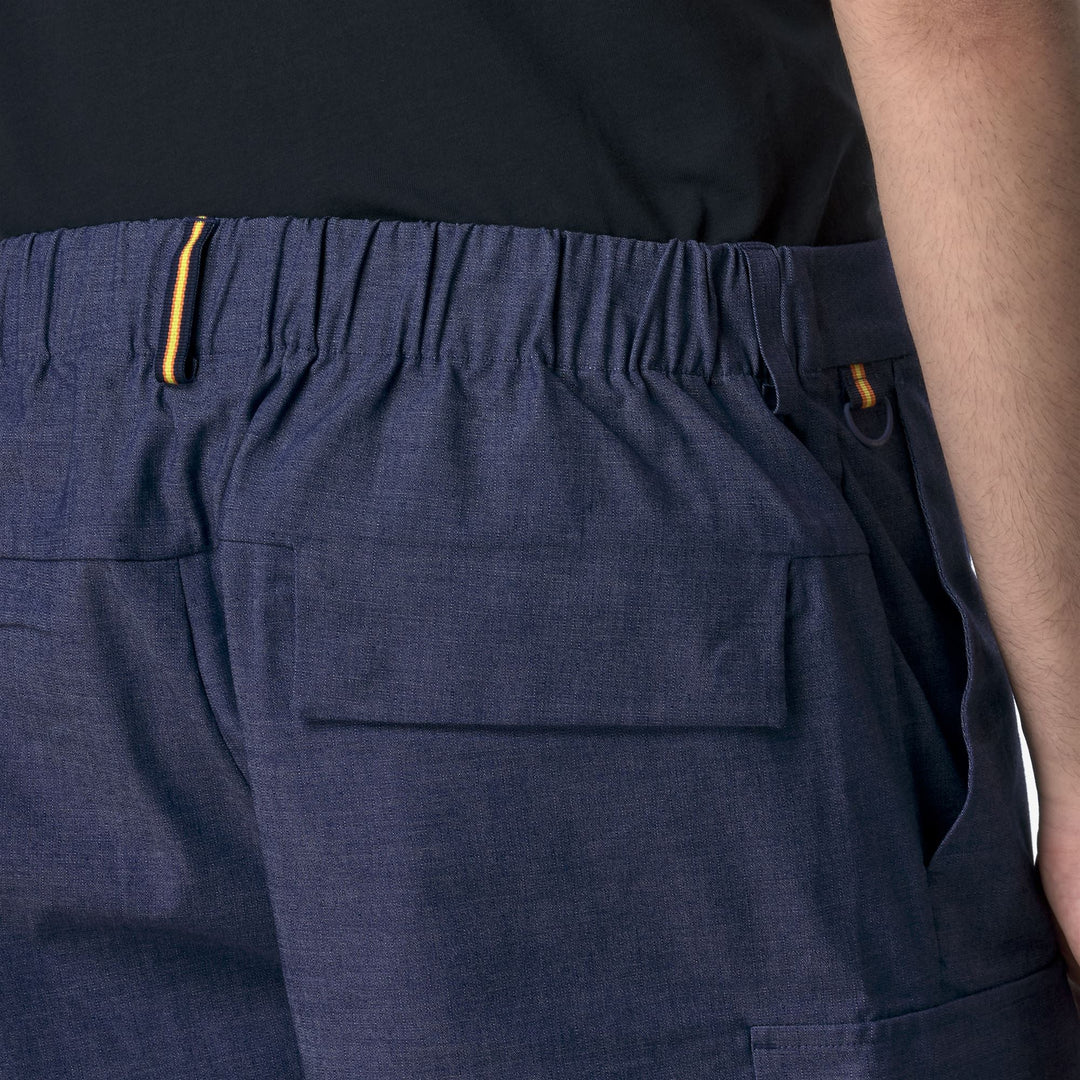BASTYEL SOFT DENIM - Shorts - Cargo - MAN - BLUE DEEP COBALT