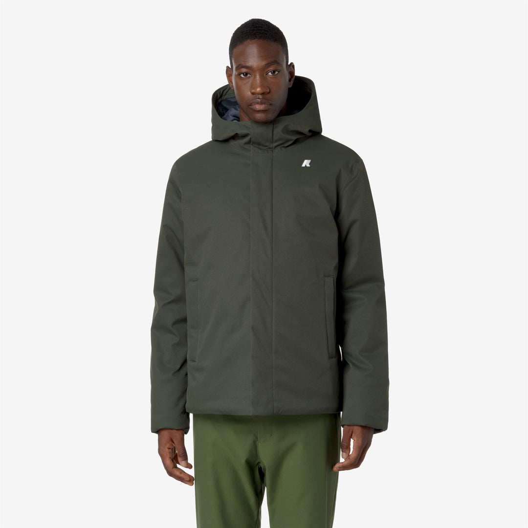 JACKO TWILL MARMOTTA - Jackets - Short - MAN - GREEN B-BLUE A
