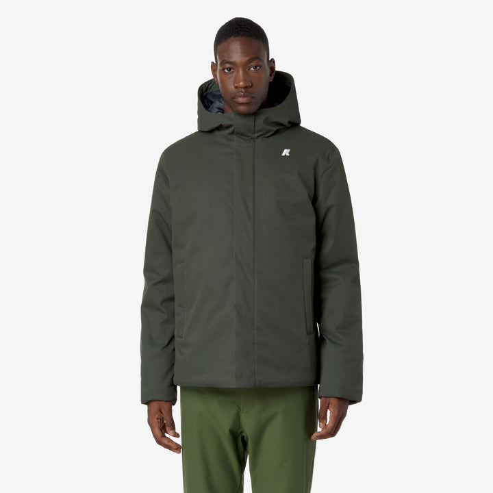 JACKO TWILL MARMOTTA - Jackets - Short - MAN - GREEN B-BLUE A