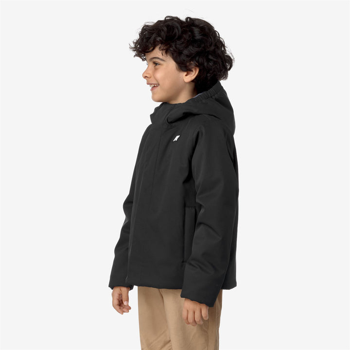 P. JACKO TWILL MARMOTTA - Jackets - Short - BOY - BLACK P-BLUE A