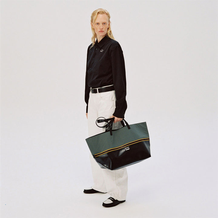 PRATIQUE MEDIUM - Bags - TOTE BAG - UNISEX - Black-Green Greysh