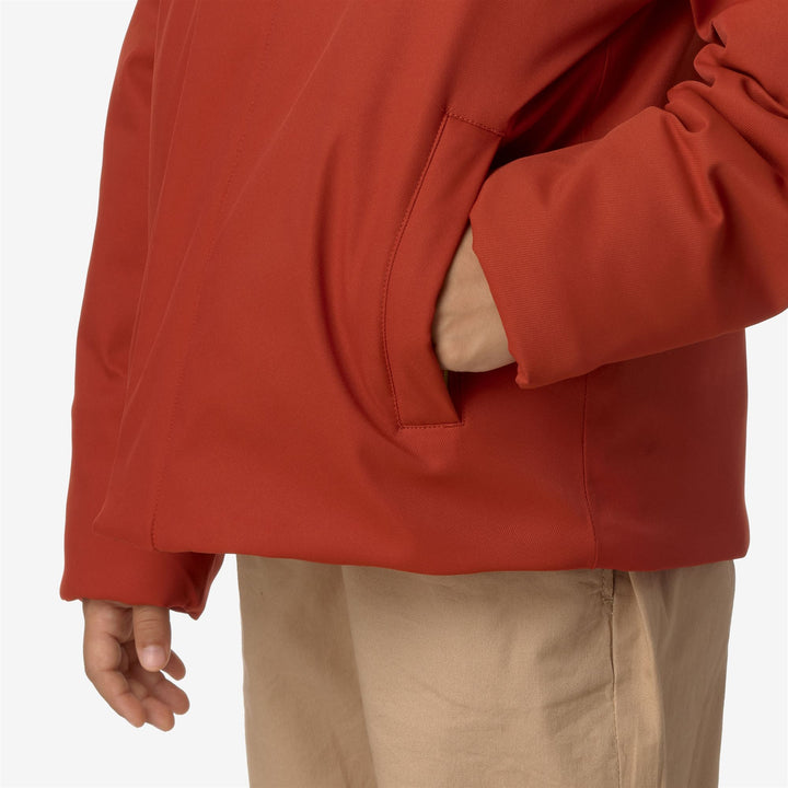 P. JACKO TWILL MARMOTTA - Jackets - Short - BOY - RED P-GREY B
