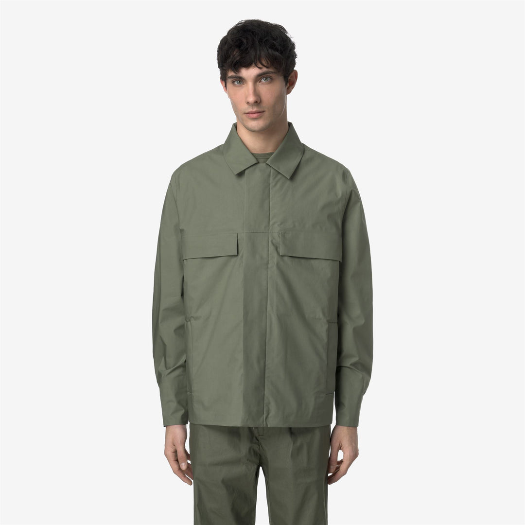 ORION 3L POPLIN - Jackets - Short - MAN - GREEN LICHEN-BEIGE LT