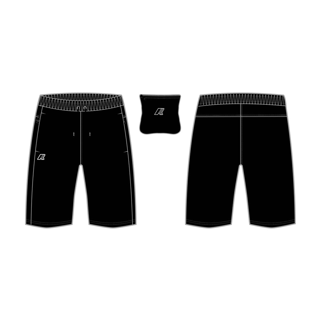 Shorts_Unisex_NESILIER TRAVEL_Sport Shorts_Black Pure - Commercial 1