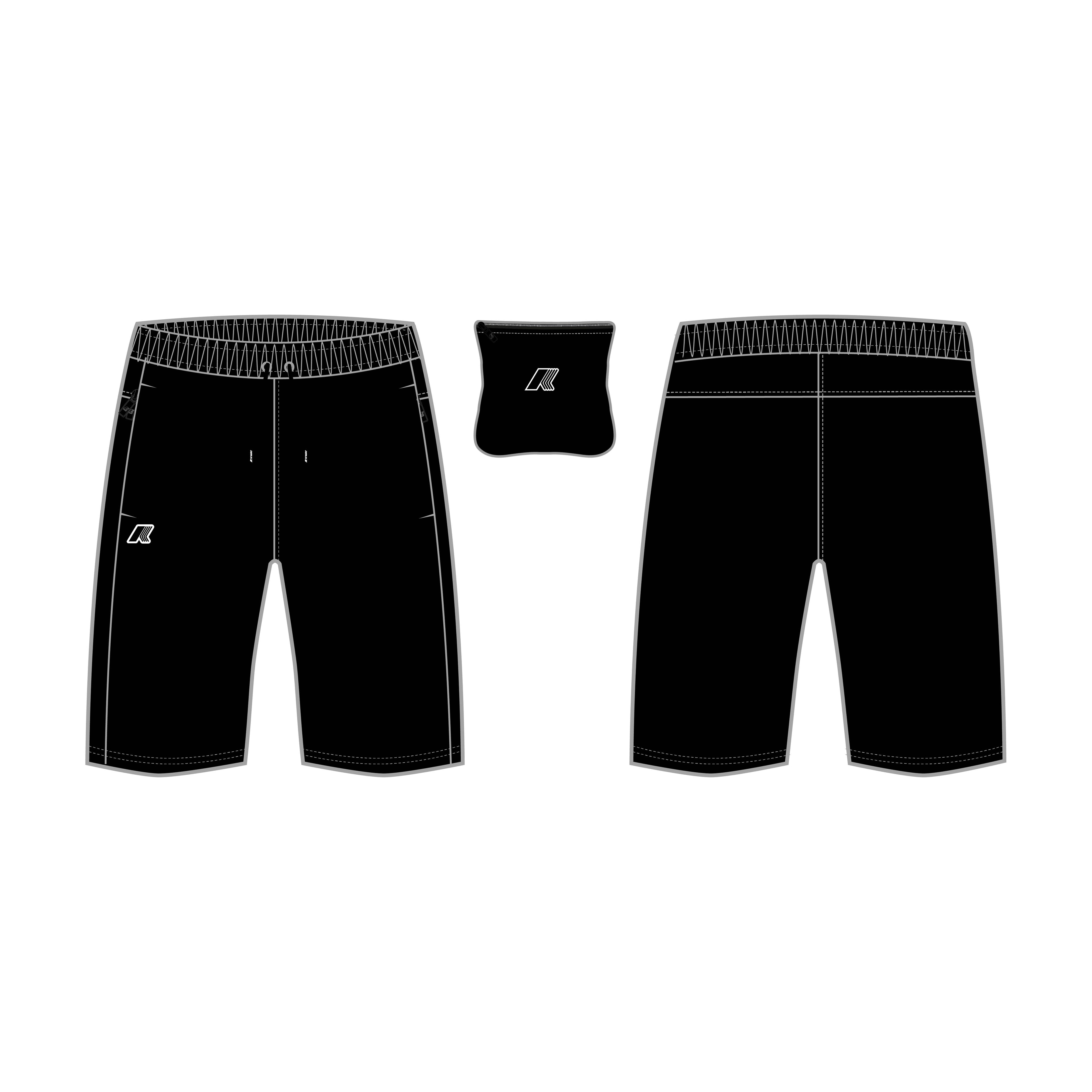 Shorts_Unisex_NESILIER TRAVEL_Sport Shorts_Black Pure - Commercial 1