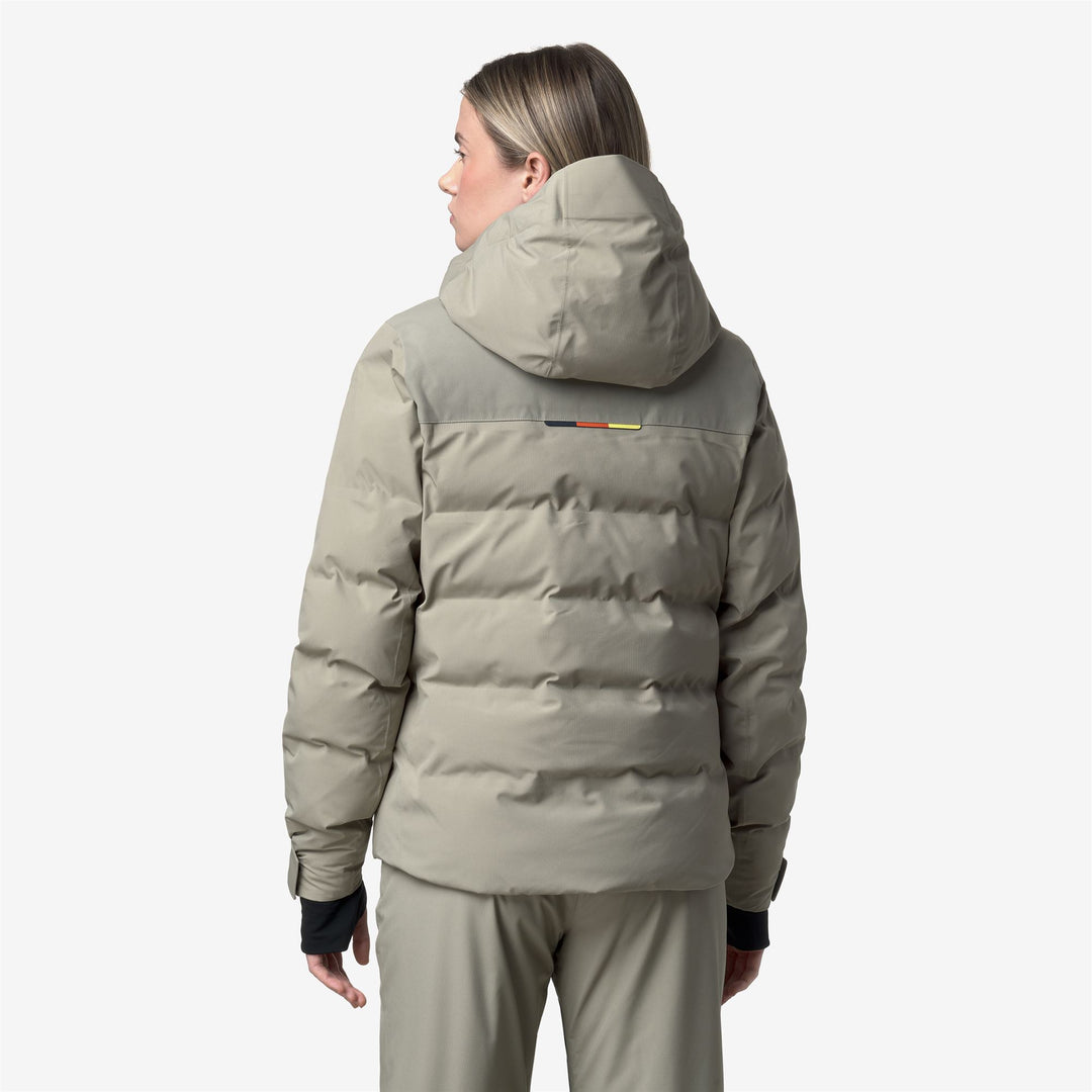 Jackets_WOMAN_LATUEDA HQUILTED_Mid_Green Oak - DressedFrontDouble