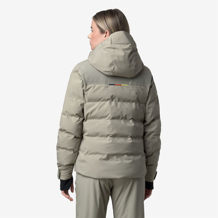 Jackets_WOMAN_LATUEDA HQUILTED_Mid_Green Oak - DressedFrontDouble