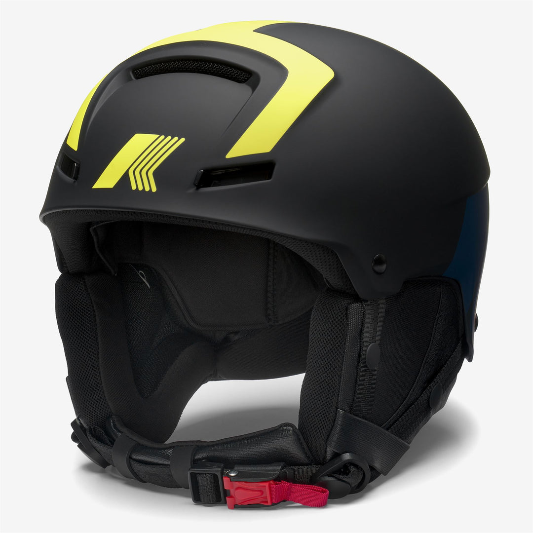 Helmets_UNISEX_FAITO K-Way_Helmet_BLACK P-YELLOW-ORANGE-BLUE - Photo