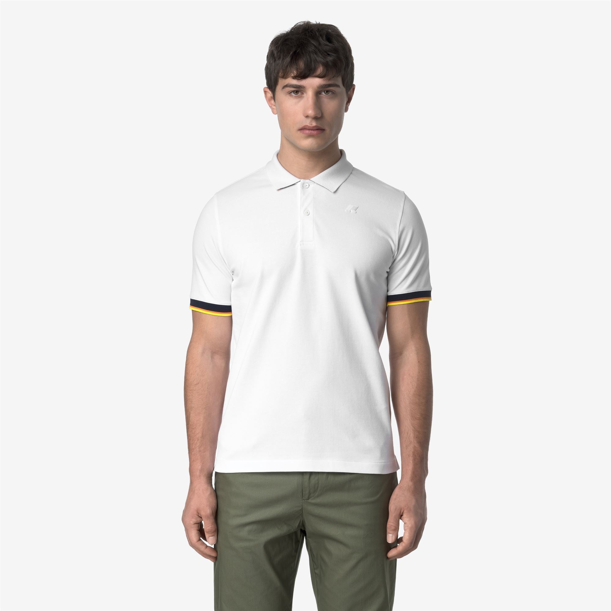 Polo Shirts_MAN_VINCENT PIQUE_Polo_White - Commercial 4