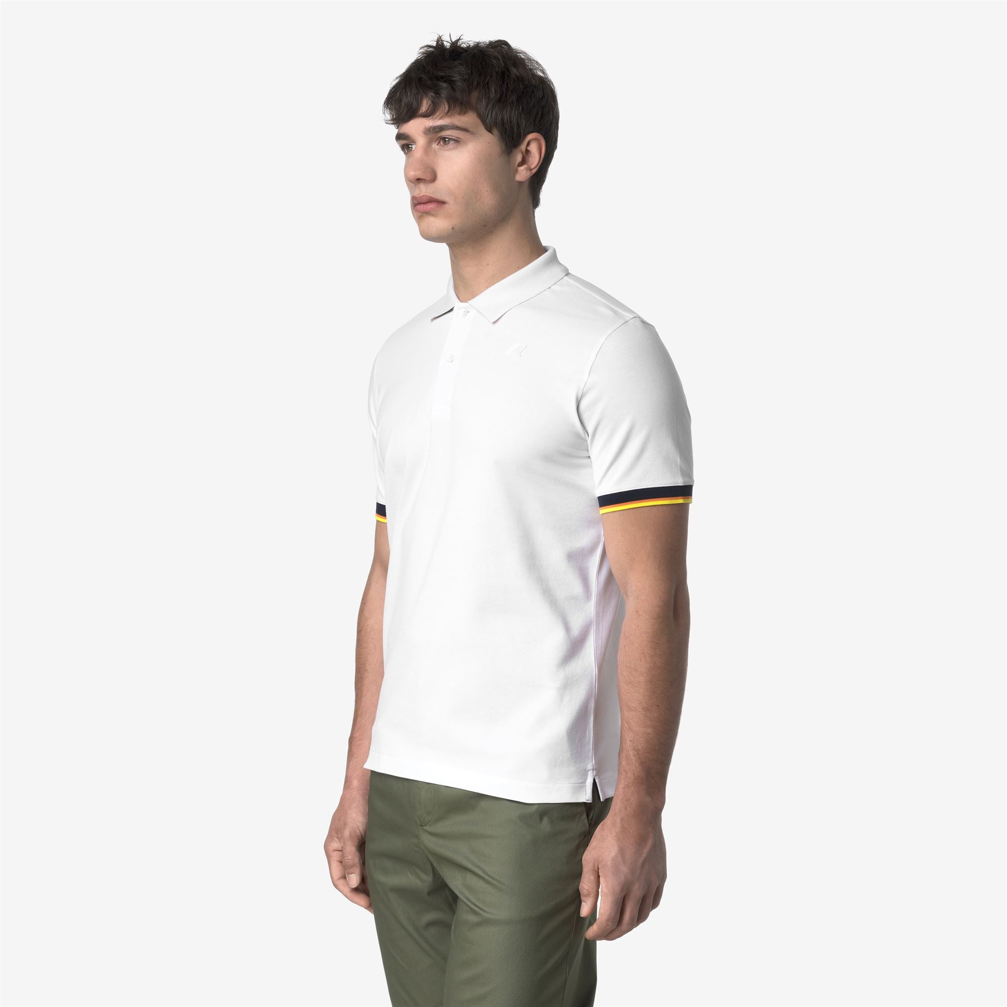 Polo Shirts_MAN_VINCENT PIQUE_Polo_White - Commercial 5