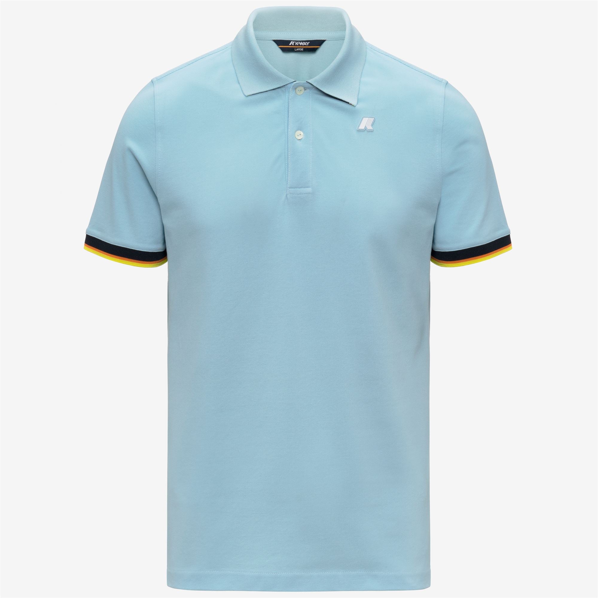 Polo Shirts_Man_VINCENT SLIM PIQUE_Polo_Blue Dream - Commercial 1