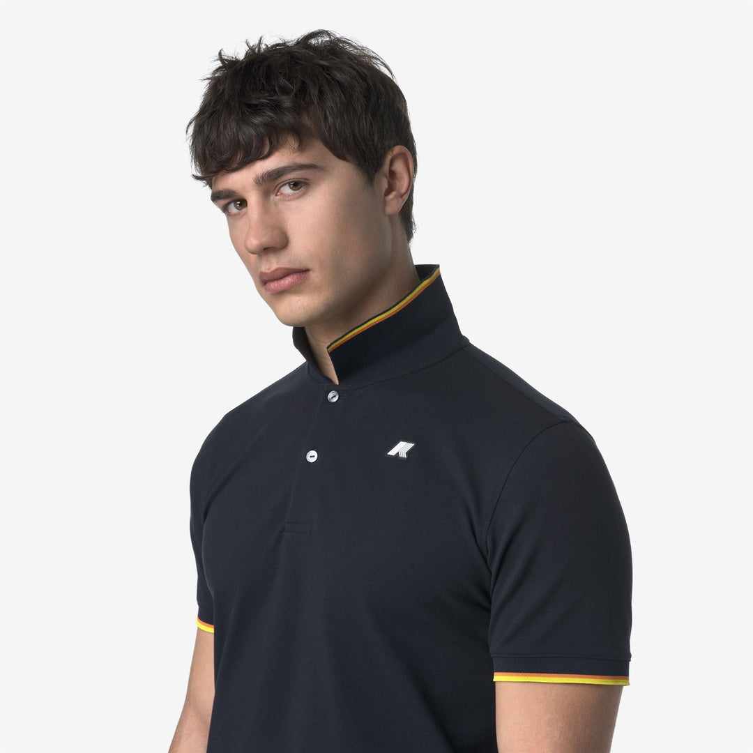 VINCENT PIQUE - Polo Shirts - Polo - MAN - BLUE DEPTH