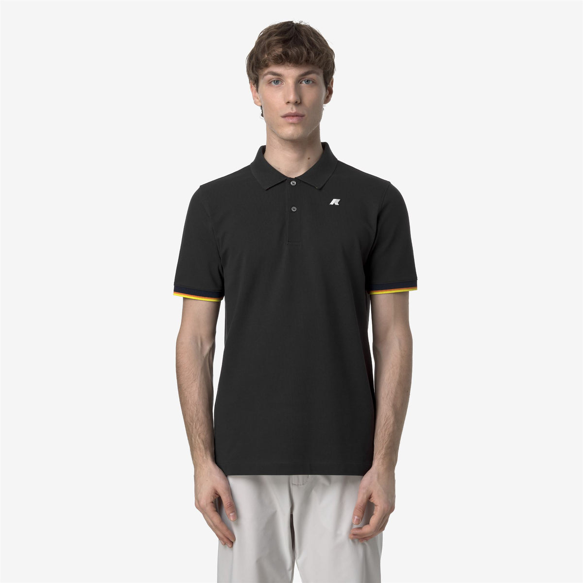Polo Shirts_MAN_VINCENT PIQUE_Polo_Black Pure - Commercial 4