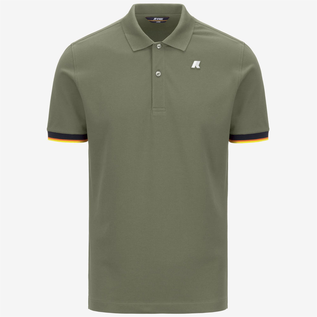 Polo Shirts_MAN_VINCENT PIQUE_Polo_Green Lichen - Commercial 1