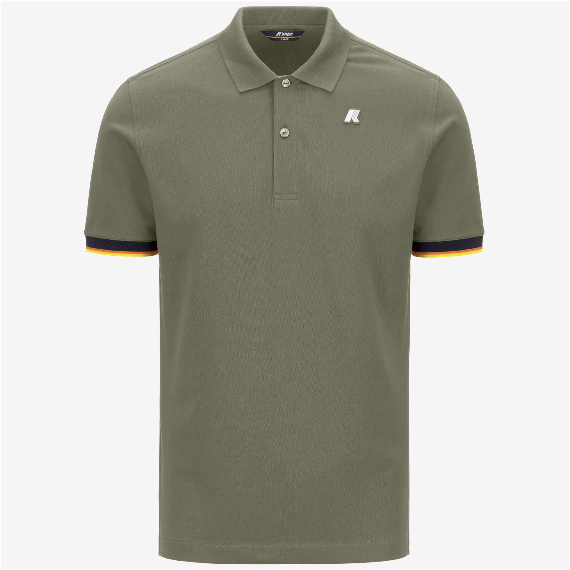 Polo Shirts_MAN_VINCENT PIQUE_Polo_Green Lichen - Commercial 1