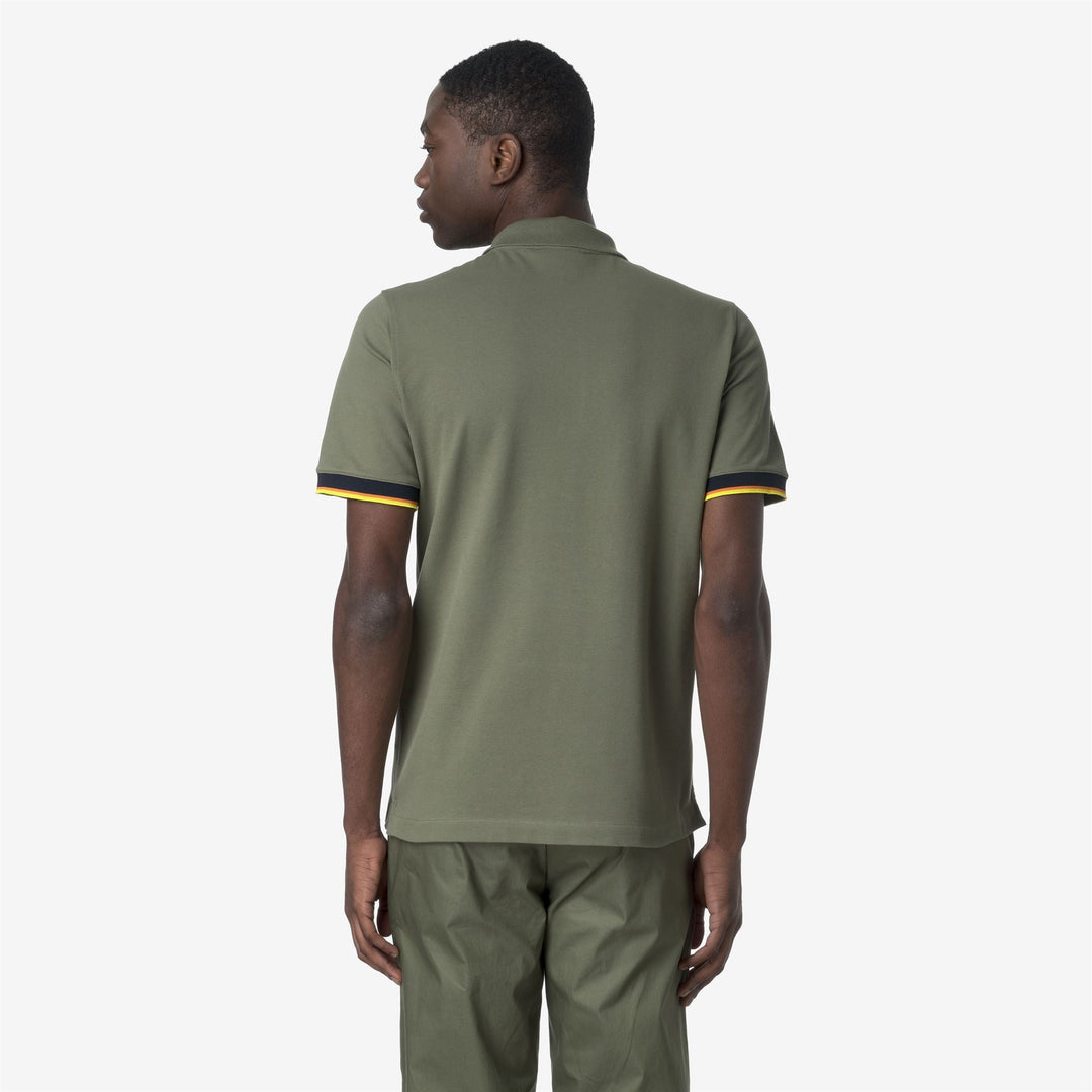VINCENT PIQUE - Polo Shirts - Polo - MAN - GREEN LICHEN