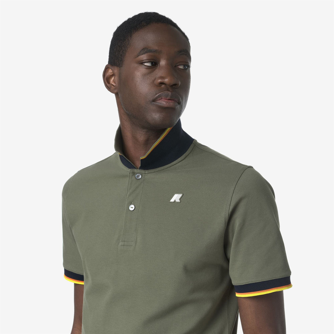 VINCENT PIQUE - Polo Shirts - Polo - MAN - GREEN LICHEN