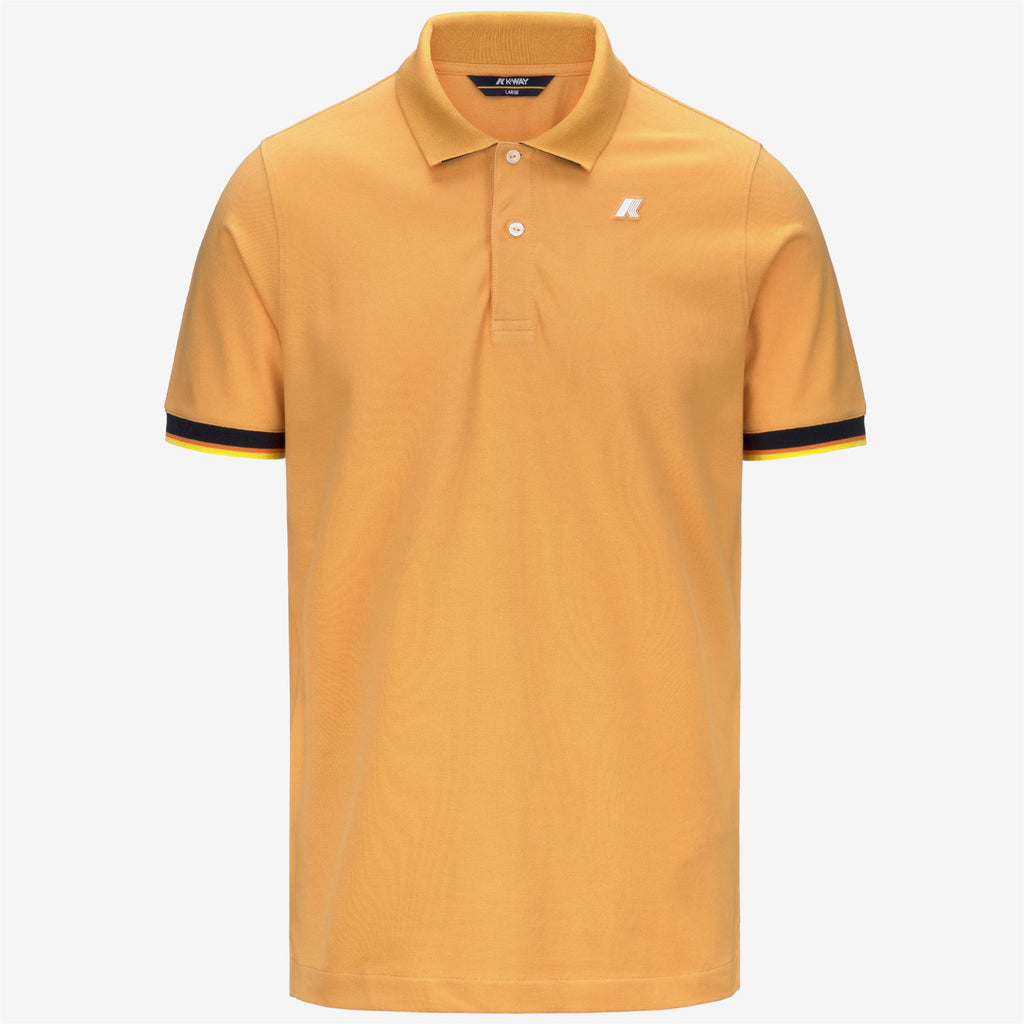 Polo Shirts_MAN_VINCENT PIQUE_Polo_Orange Amber - Commercial 1