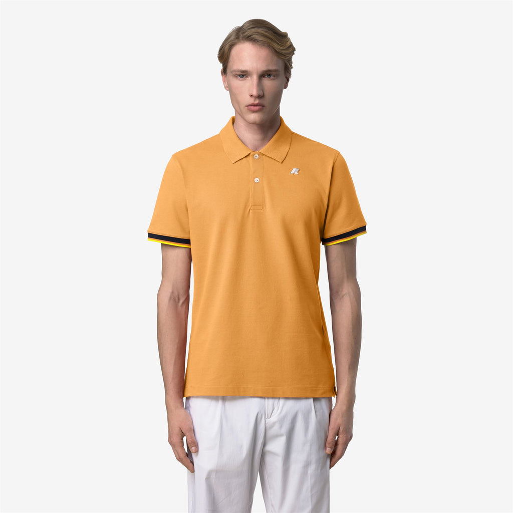 Polo Shirts_MAN_VINCENT PIQUE_Polo_Orange Amber - Commercial 4