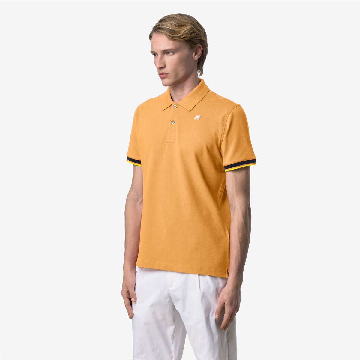 Polo Shirts_MAN_VINCENT PIQUE_Polo_Orange Amber - Commercial 5