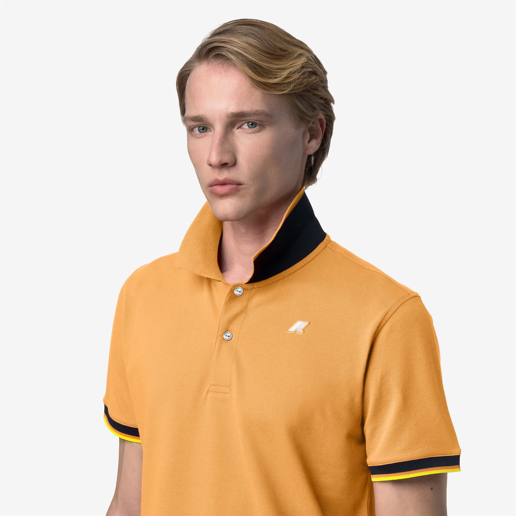 Polo Shirts_MAN_VINCENT PIQUE_Polo_Orange Amber - Commercial 7